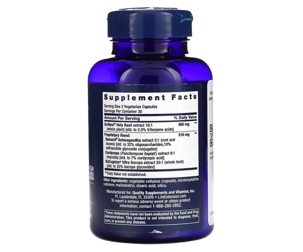 Підтримка надниркових залоз Life Extension (Adrenal Energy Formula) 