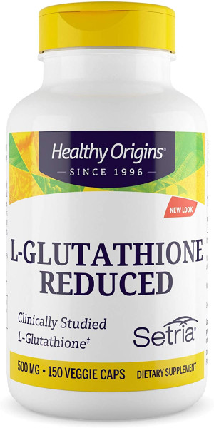Вільний L-глутатіон Healthy Origins  (Reduced L-Glutathione) 500 мг 