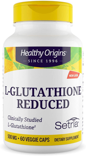 Вільний L-глутатіон Healthy Origins  (Reduced L-Glutathione) 500 мг 