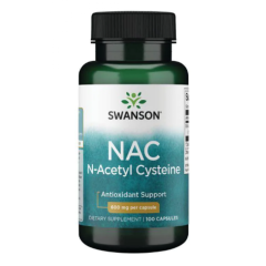 N-Ацетил Цистеїн 600мг 100 капсул Swanson (N-Acetyl Cysteine 600mg -100caps)
