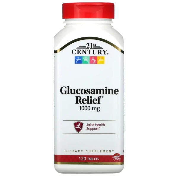 Глюкозамін та кальцій 21st Century (Glucosamine Relief) 1000 мг 120 таблеток