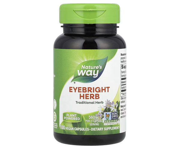 Очанка для глаз Nature's Way (Eyebright Herb) 560 мг 100 капсул