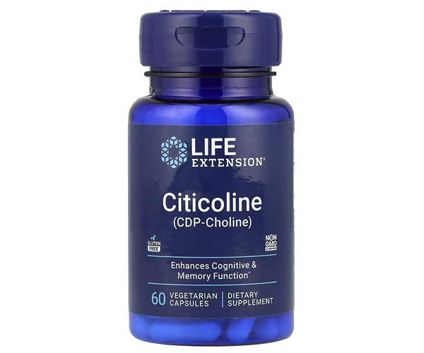 Харчова добавка для пам'яті і роботи мозку Life Extension  (Citicoline) 250 мг 60 капсул