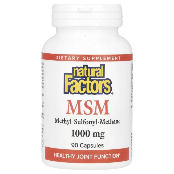 Метилсульфонілметан Natural Factors  (MSM) 1000 мг 90 капсул