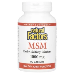 Метилсульфонілметан Natural Factors  (MSM) 1000 мг 90 капсул