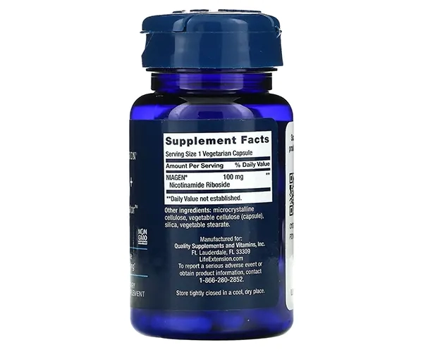 Никотинамид рибозид Life Extension (Nicotinamide Riboside) 30 капсул