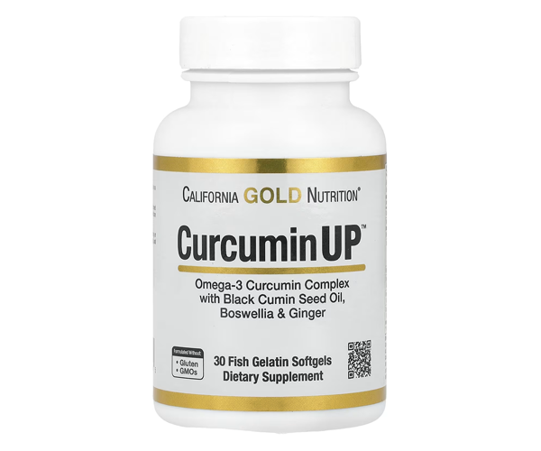 Комплекс с омега-3 и куркумином California GOLD Nutrition "CurcuminUP" противовоспалительный 