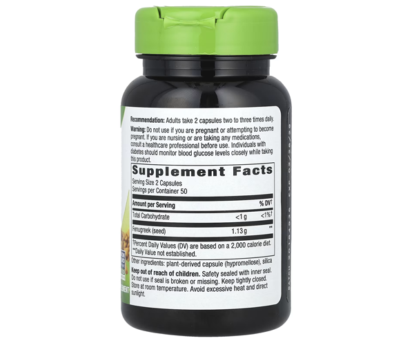 Пажитник в капсулах Nature's Way (Fenugreek Seed) 1220 мг 