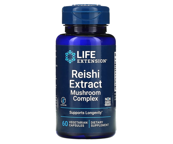 Гриби рейші Life Extension  (Reishi) 60 капсул