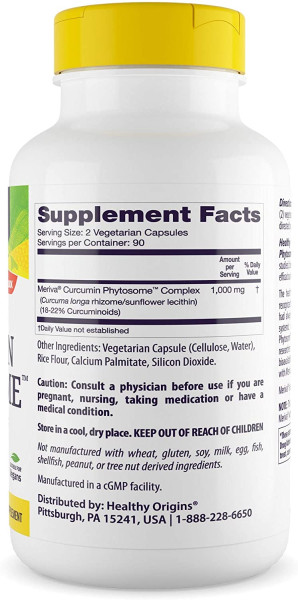 Куркумін Healthy Origins (Curcumin phytosome) 500 мг 