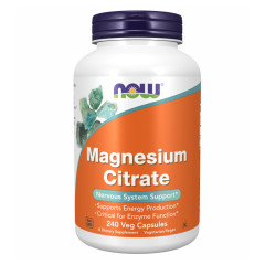 Цитрат магнію Now Foods  (Magnesium Citrate) 133 мг 240 капсул
