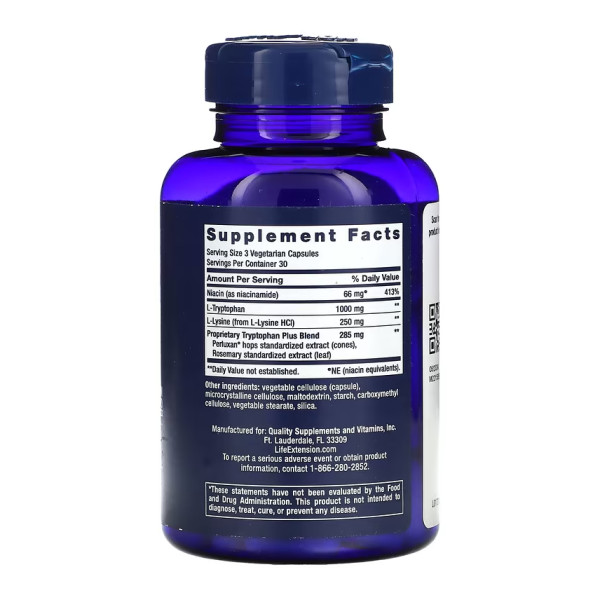Оптимізований триптофан плюс Life Extension (Optimized Tryptophan Plus) 90 капсул