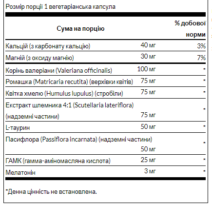 Натуральна добавка Swanson (Sleep Essentials) 60 капсул