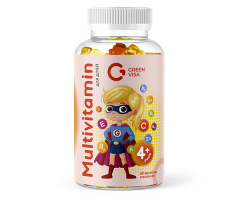 Мультивитамины Грин Виза Multivitamin для детей 60 желейных пастилок