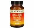 Вітаміни D3 і K2 Dr. Mercola  (Vitamin D3 & K2) 5000 МО / 180 мкг 