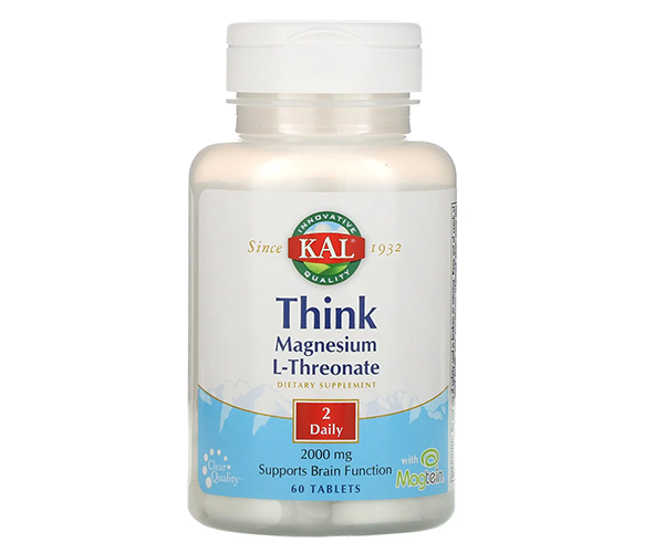 Магний L-треонат для мозга KAL (Think Magnesium L-Threonate) 2000 мг 60 таблеток