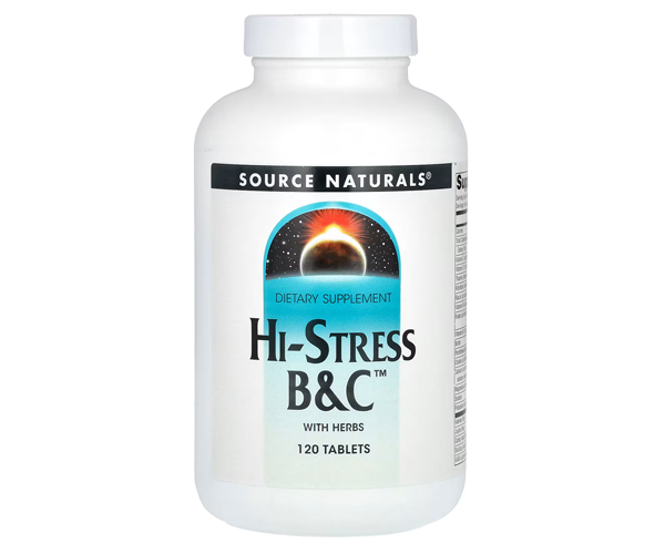 Стрес-комплекс Source Naturals  (Hi-Stress B&C) 120 таблеток
