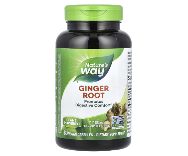 Корінь імбиру Nature's Way  (Ginger Root) 550 мг 180 капсул