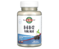 Витамины B-6 B-12 фолиевая кислота KAL (B-6 B-12 Folic Acid) 50 мг/400 мкг/400 мкг 60 леденцов со вкусом ягод