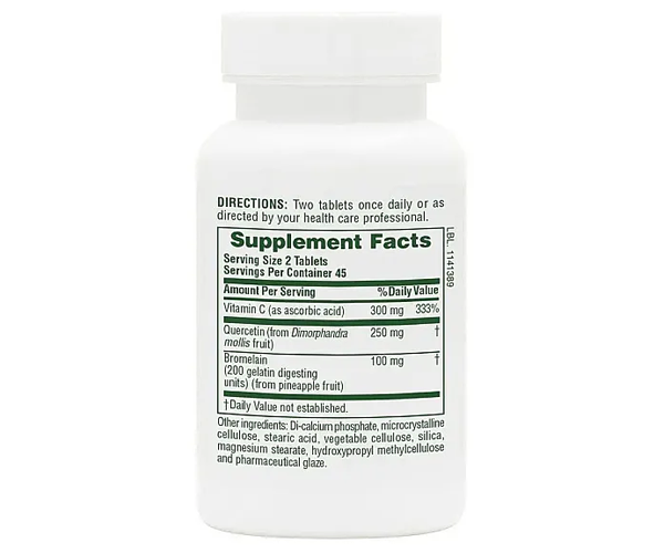 Кверцетин Natures Plus (Quercetin Plus) 90 таблеток