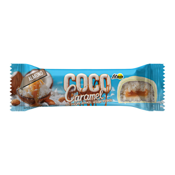 Батончики без сахара Coco Caramel FitWin 20 шт по 40 г