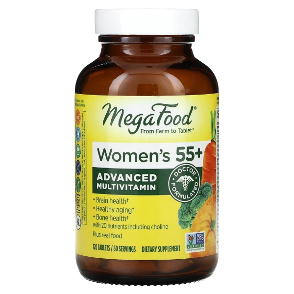 Витамины для женщин 55+ MegaFood (Multi for women) 