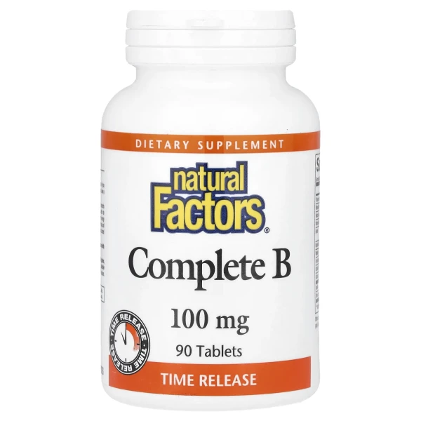Комплекс вітамінів В Natural Factors (Complete B) 100 мг 90 таблеток
