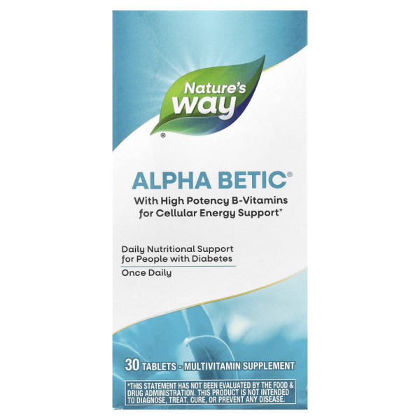 Мультивитамины Nature's Way (Alpha Betic®) 30 таблеток
