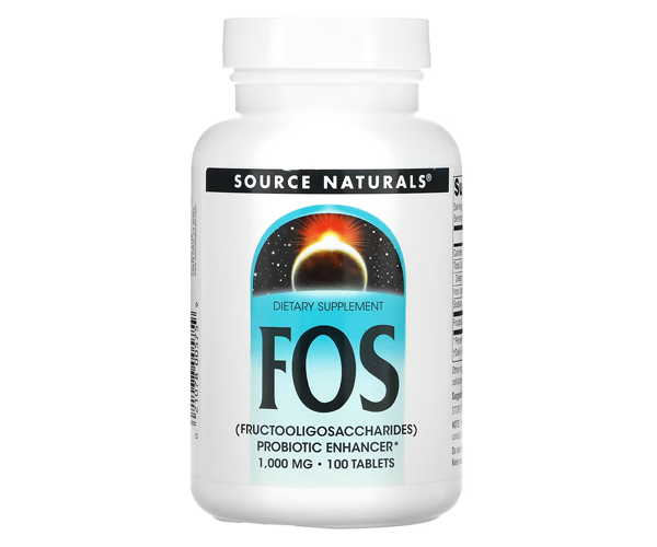 Фруктоолигосахариды Source Naturals (FOS) 1000 мг 100 таблеток
