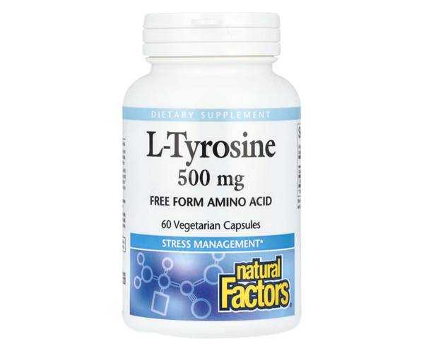 Л-Тирозин Natural Factors (L-Tyrosine) 500 мг 60 капсул