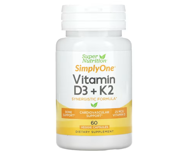 Вітамін Д3 та К2 Super Nutrition (Vitamin D3 + K2) 