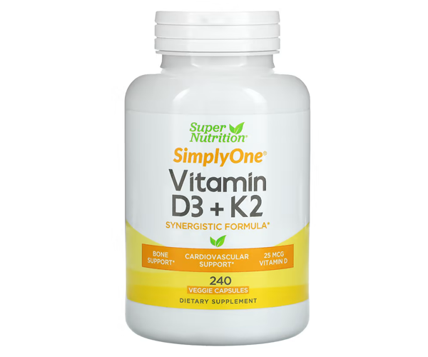 Вітамін Д3 та К2 Super Nutrition (Vitamin D3 + K2) 