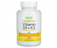 Вітамін Д3 та К2 Super Nutrition (Vitamin D3 + K2) 
