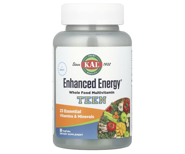 Смесь для подростков для улучшения памяти и концентрации KAL (Enhanced energy teen memory concentration blend) 60 таблеток