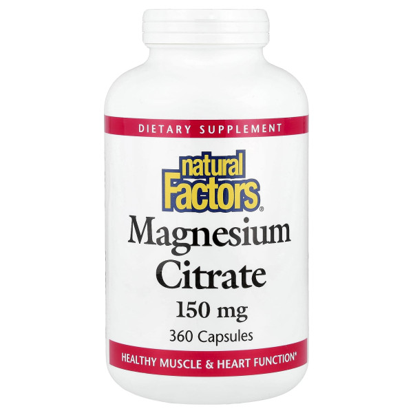 Цитрат магния Natural Factors (Magnesium Citrate) 150 мг