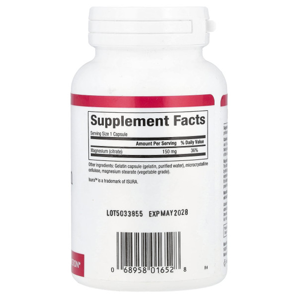 Цитрат магния Natural Factors (Magnesium Citrate) 150 мг