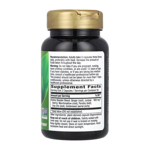 Підтримка Нирок і Сечового Міхура Nature's Way (Kidney Bladder) 465 мг 100 капсул