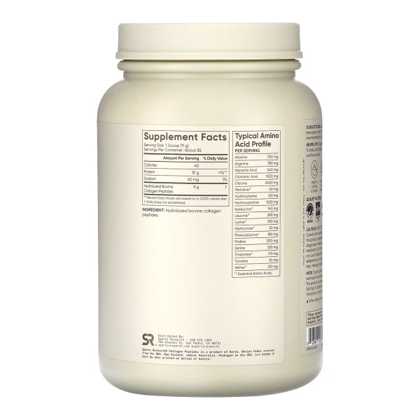 Пептиды коллагена Sport Research (Collagen Peptides) 907 г