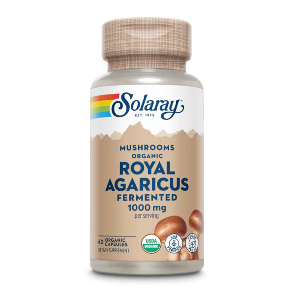 Ферментированный маточный агарик Solaray (Fermented Royal Agaricus) 500 мг 60 капсул