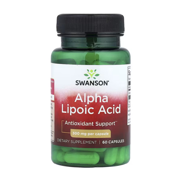 Альфа-липоевая кислота Swanson (Alpha Lipoic Acid) 300 мг 60 капсул