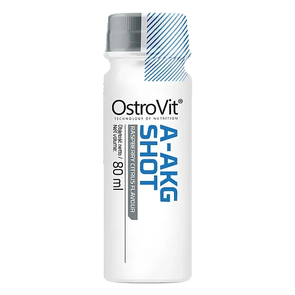 l-аргинин альфа-кетоглутарат Ostrovit (A-AKG Shot) 80 мл со вкусом малина-цитрус