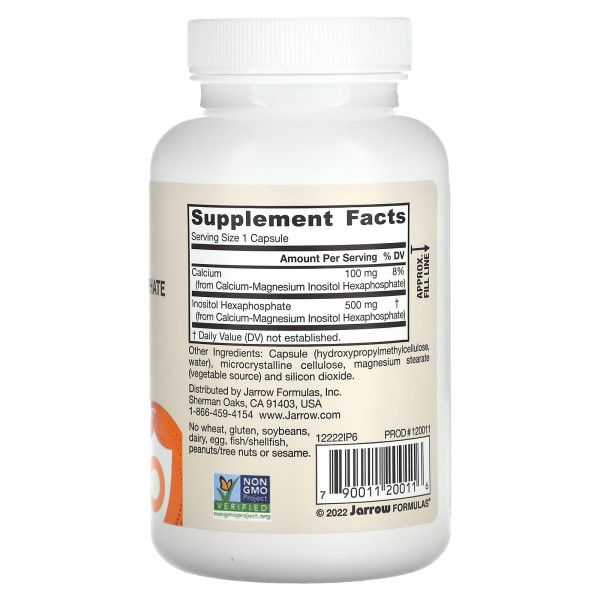 Инозитол гексафосфат Jarrow Formulas (IP6) 500 мг 120 капсул