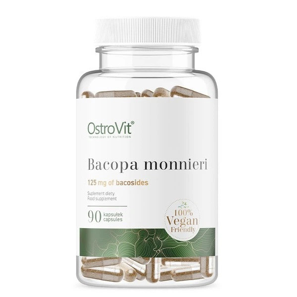 Вегетаріанська Бакопа Ostrovit  (Bacopa monnieri Vegan) 250 мг 90 капсул