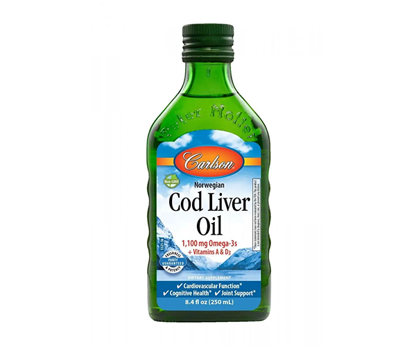 Рыбий жир из печени трески Carlson Labs (Cod Liver Oil) 1100 мг 
