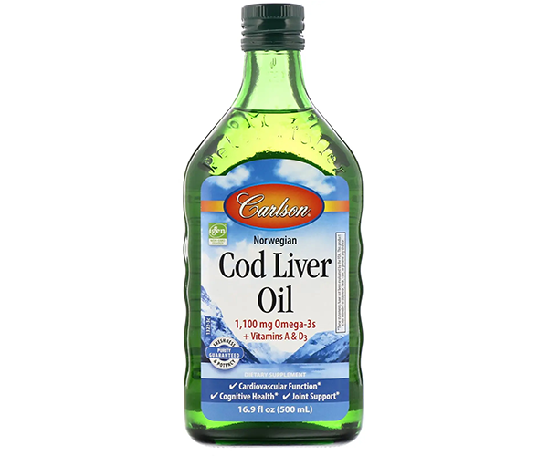 Рыбий жир из печени трески Carlson Labs (Cod Liver Oil) 1100 мг 