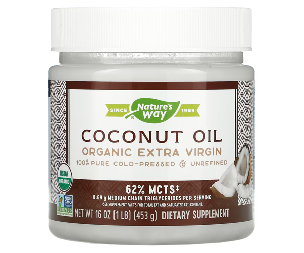 Кокосовое масло Nature's Way (Coconut Oil Extra Virgin Organic) 