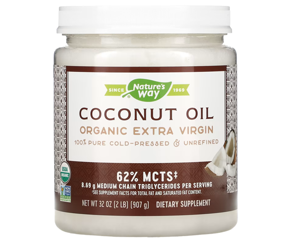 Кокосовое масло Nature's Way (Coconut Oil Extra Virgin Organic) 