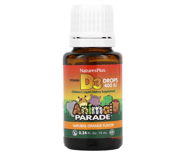 Витамин Д3 в каплях Natures Plus (Vitamin D3 drops) 400 МЕ 10 мл с апельсиновым вкусом