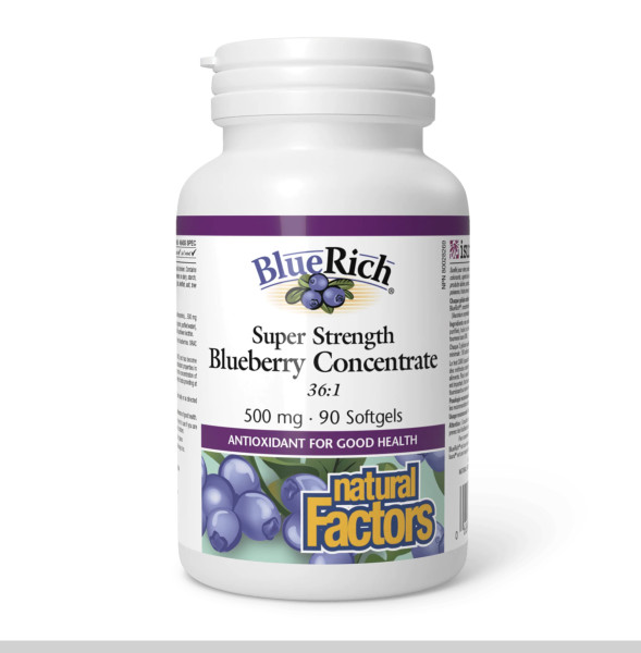 Концентрат чорниці Natural Factors (BlueRich) 500 мг 90 капсул