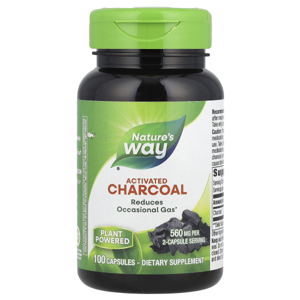 Активоване вугілля Nature's Way (Charcoal activated) 280 мг 